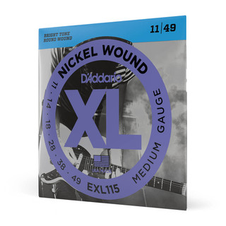Daddario XL Nickel EXL115 Medium Set, 11-49 Daddario XL Nickel EXL115 Medium Set, 11-49