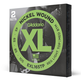 Daddario XL Nickel EXL165TP Custom Light / Long Scale Set, 45-105, 2 Pack Daddario XL Nickel EXL165TP Custom Light / Long Scale Set, 45-105, 2 Pack