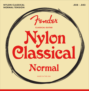Fender Classic/Nylon Guitar Strings, .028-.043, Tie-End