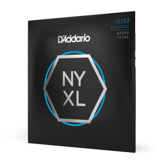 Daddario NYXL1252W Light Set Wound 3rd String, 12-52