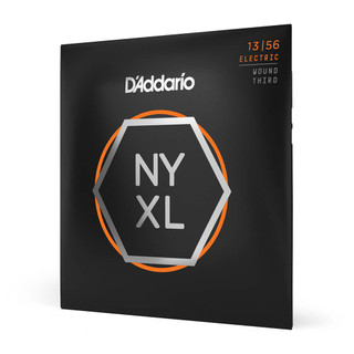 Daddario NYXL1356W Medium Set Wound 3rd String, 13-56 Daddario NYXL1356W Medium Set Wound 3rd String, 13-56