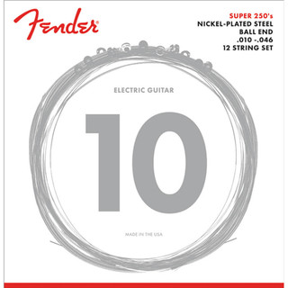 Fender Electric XII Strings, Nickel Plated Steel, Ball End, 10-46