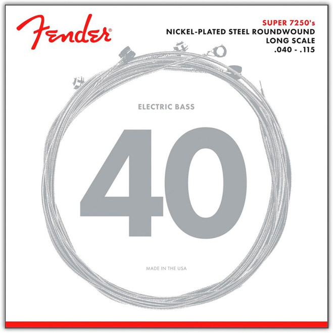 Fender Super 7250 Bass Strings NPS Long Scale 7250-5L - .040-.115 Set of 5