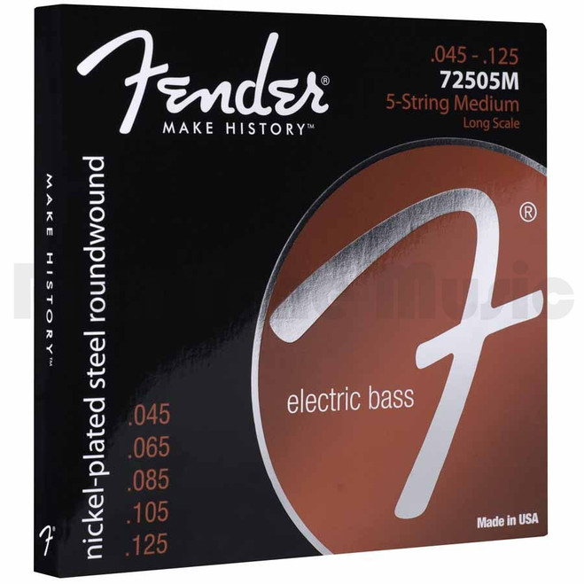 Fender Super 7250 Bass Strings NPS Long Scale 7250-5M - .045-.125 Set of 5