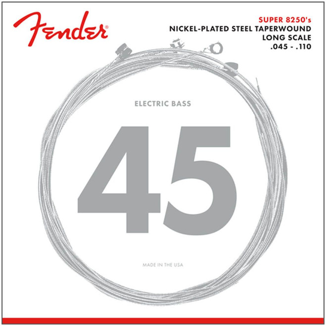 Fender Super 8250 Bass Strings, NPS Taperwound, Long Scale, 045-110