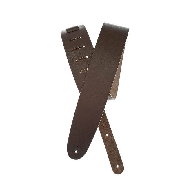 Daddario 25BL01 Basic Leather Guitar Strap, Brown