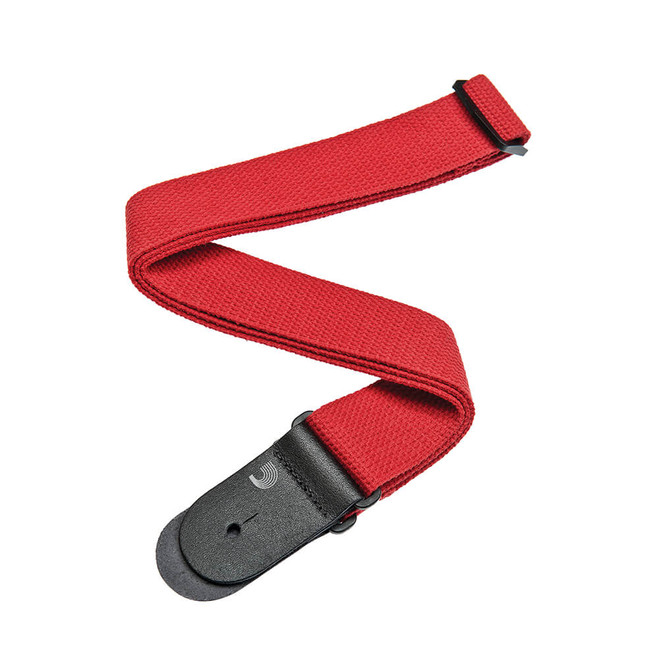 Daddario 50CT05 Cotton Guitar Strap, Red