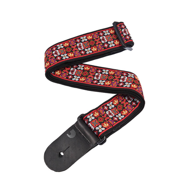 Daddario 50E03 Nylon Woven Guitar Strap, Saugerties, Red