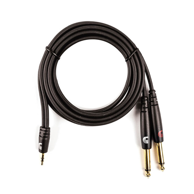 Daddario PW-MPTS-06 1/8 Inch to Dual 1/4 Inch Audio Adaptor Cable