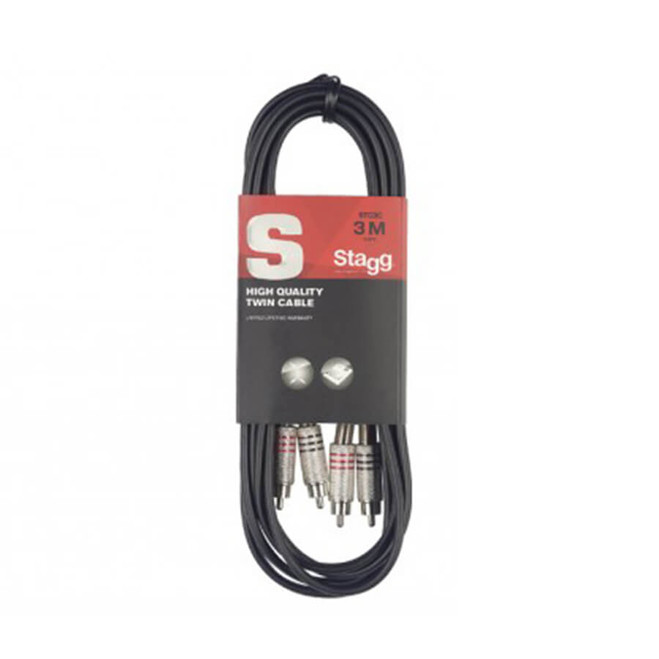 Stagg Twin cable, RCA/RCA (m/m), 1 (3)