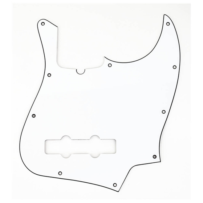 Fender 10-Hole Contemporary Jazz Bass Pickguard - White