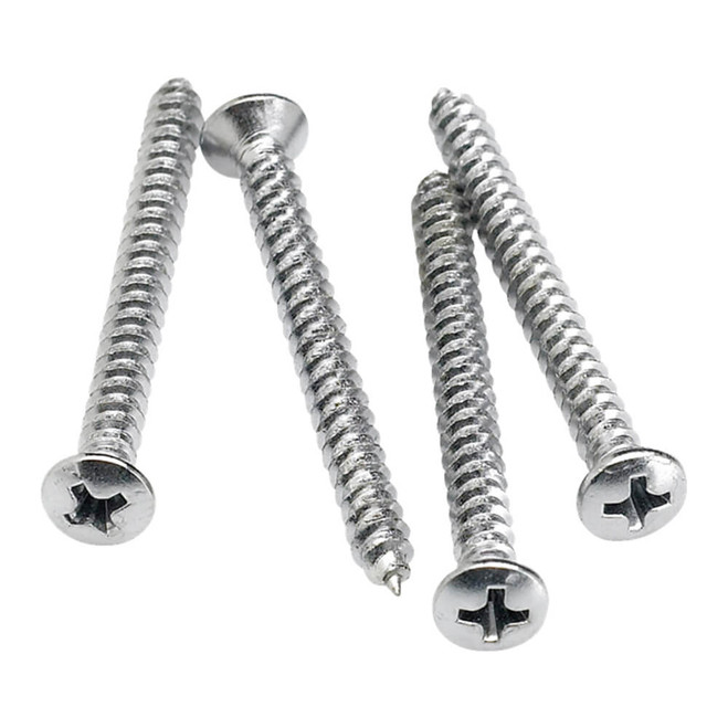 Fender Neck Mounting Screws, 4, Chrome