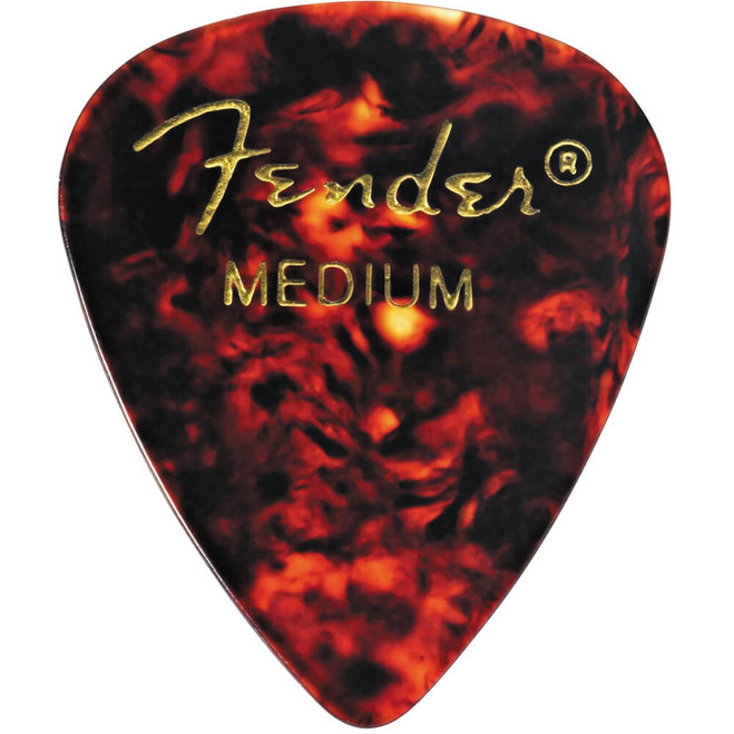 Fender 351 Shape Classic Celluloid Picks, Shell, Medium - 144 Pack