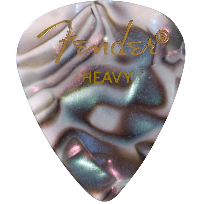 Fender 351 Shape Premium Picks, Abalone, Heavy - 12 Pack