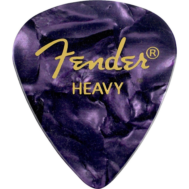 Fender 351 Shape Premium Picks, Purple Moto, Heavy, 12 Pack