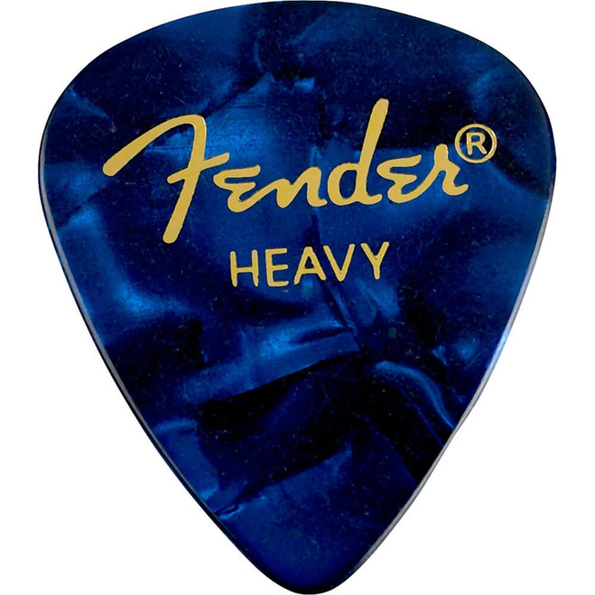 Fender 351 Shape Premium Picks, Blue Moto, Heavy - 144 Pack