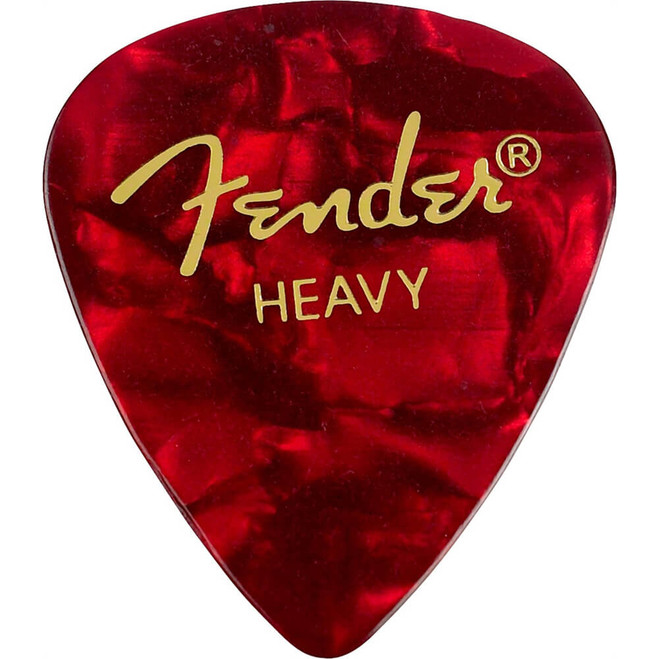 Fender 351 Shape Premium Picks, Red Moto, Heavy - 144 Pack