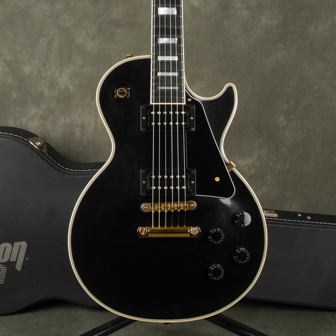 Gibson 2003 Les Paul Custom, Seymour Duncan Slash PUPs - Ebony w/Case - 2nd Hand