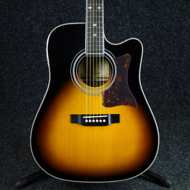 Epiphone DR-500MCE Masterbilt Electro-Acoustic - Sunburst - 2nd Hand