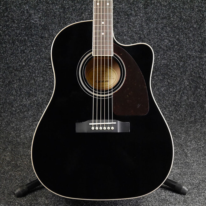 Epiphone AJ-220SCE Electro Acoustic Guitar - Ebony - 2nd Hand