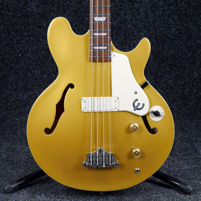 Epiphone Jack Casady Signature Bass Guitar - Gold - 2nd Hand **COLLECTION ONLY**