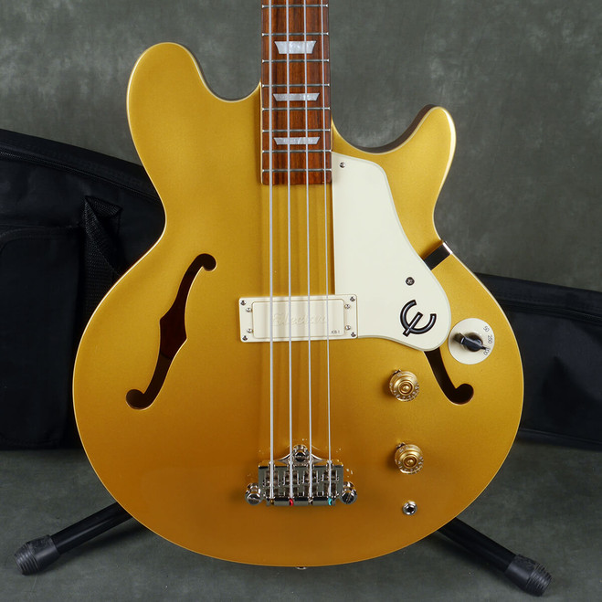 Epiphone Jack Casady Bass - Gold w/Gig Bag - 2nd Hand