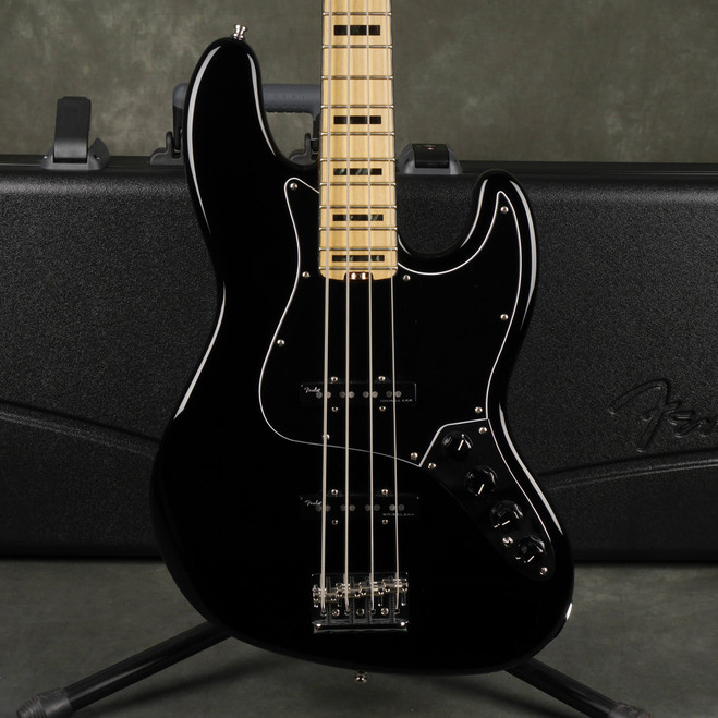 Fender American Elite Jazz Bass - Black w/Hard Case - 2nd Hand