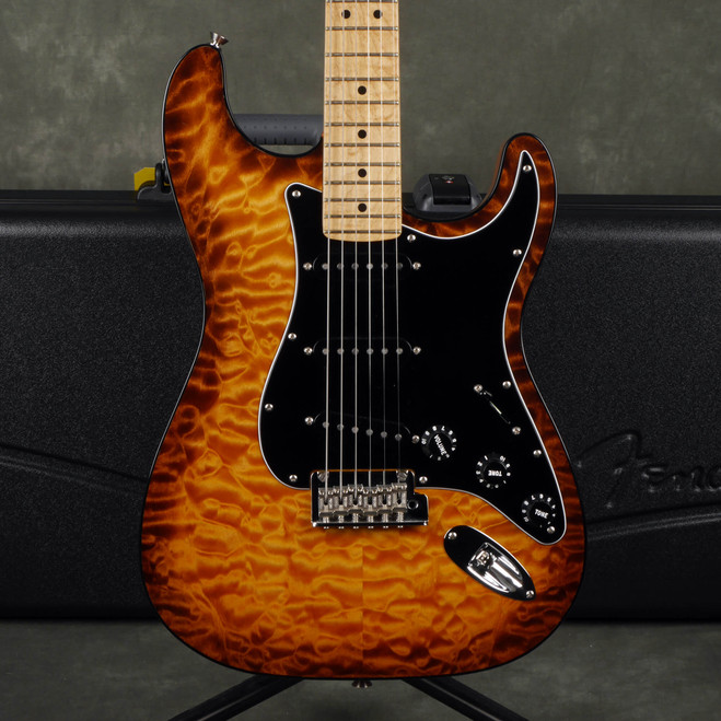 Fender Ltd Ed Exotic Mahogany Stratocaster - Natural w/Hard Case - 2nd Hand