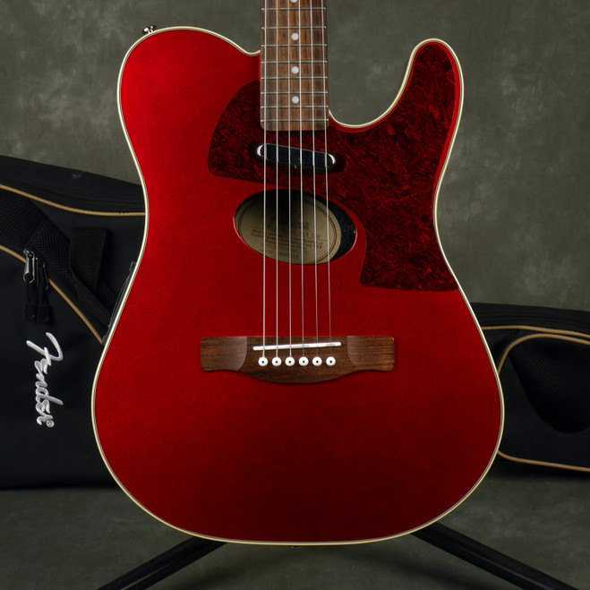 Fender Telecoustic DLX - Candy Apple Red w/Gig Bag - 2nd Hand