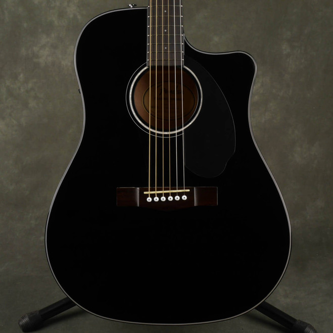 Fender CD-60SCE Dreadnought Acoustic Guitar - Black - 2nd Hand