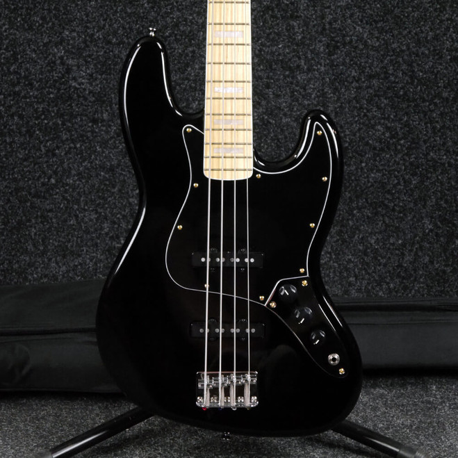 Squier Vintage Modified Jazz Bass - Black w/Gig Bag - 2nd Hand