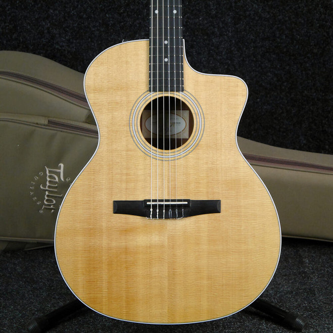 Taylor 214CE-N Nylon Electro Acoustic Guitar - Natural w/Gig Bag - 2nd Hand