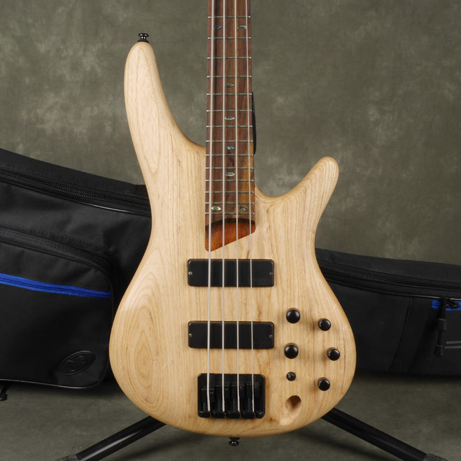 Ibanez SR600 Electric Bass Guitar - Natural w/Gig Bag - 2nd Hand