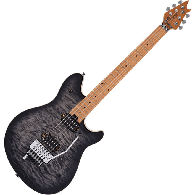 EVH Wolfgang Special QM - Baked Maple - Charcoal Burst