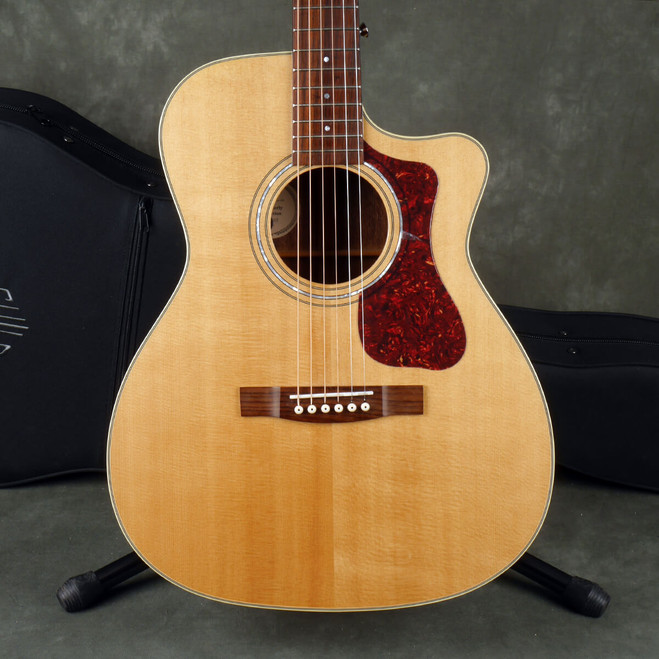 Guild OM-140CE Electro-Acoustic Guitar - Natural w/Hard Case - 2nd Hand