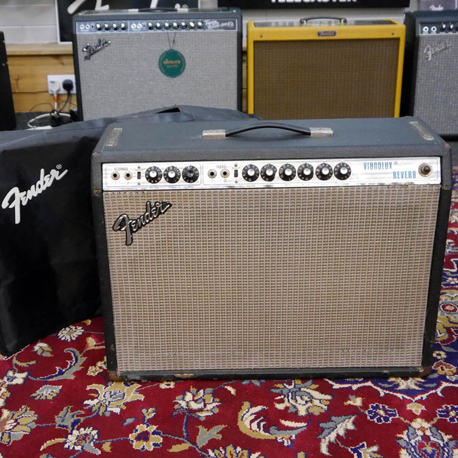 Fender 1976 Vibrolux Reverb & Footswitch w/Cover - 2nd Hand **COLLECTION ONLY**
