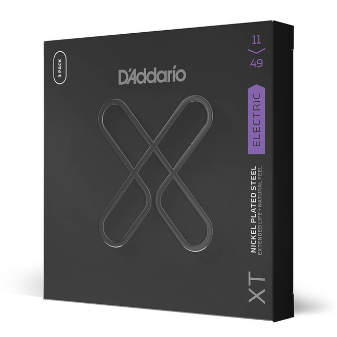 Daddario XT Nickel XTE1149-3P Medium Set, 11-49, 3-Pack