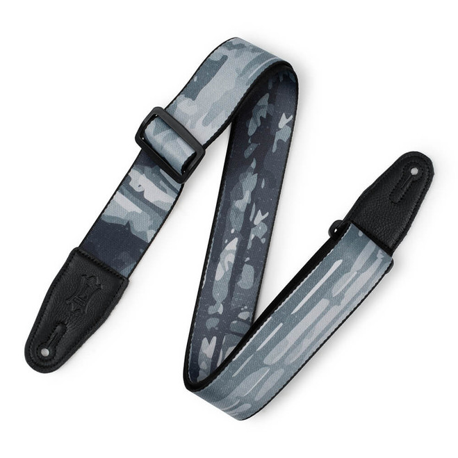 Levy's Print Series Polyester 2" Guitar Strap - Grey Abstract Tree