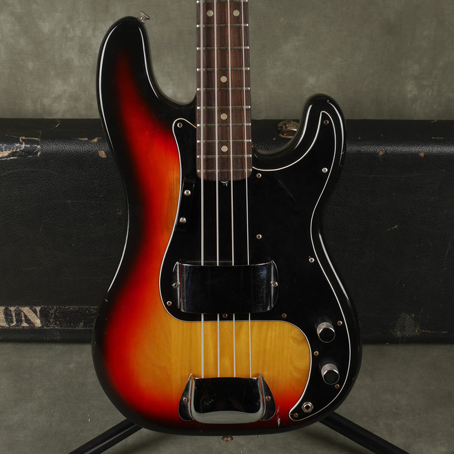 Fender 1977 Precision Bass - Sunburst w/Hard Case - 2nd Hand