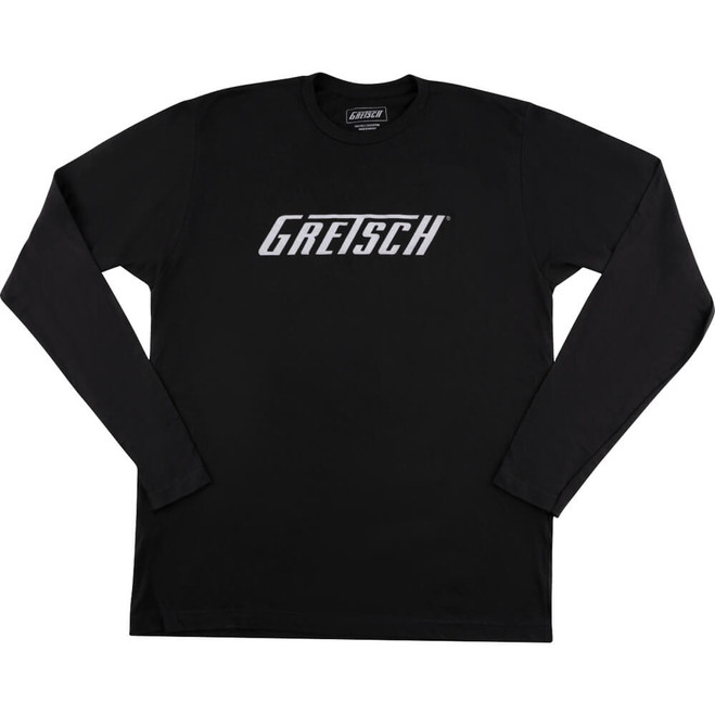 Gretsch Long Sleeve Logo T-Shirt, Black - Medium