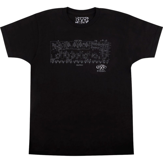 EVH Schematic T-Shirt, Black - XL