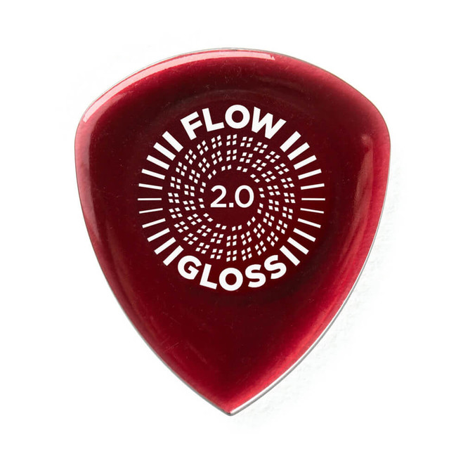 Jim Dunlop 550P Flow Gloss Guitar Pick, 2.00mm, 3 Pack