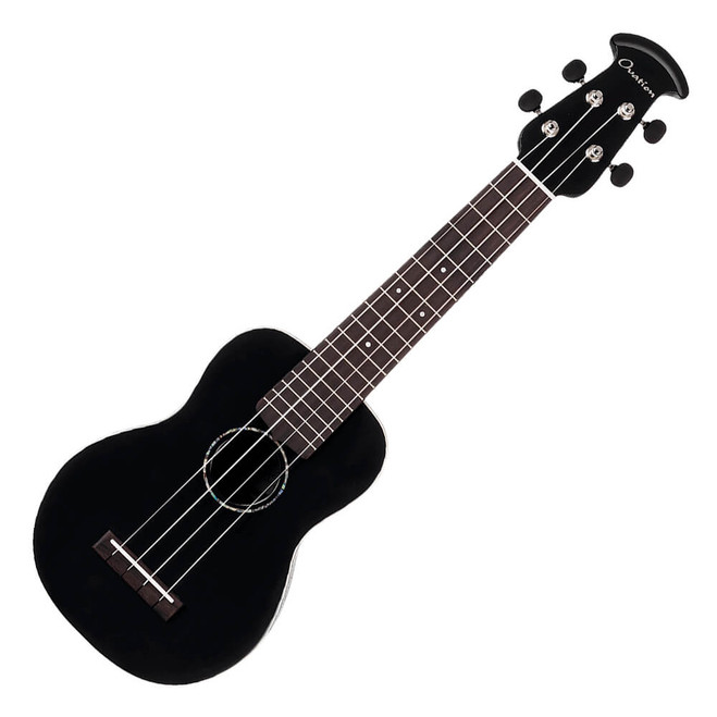 Ovation Americana Soprano Ukulele UCS10-5S Mid Depth - Black Satin