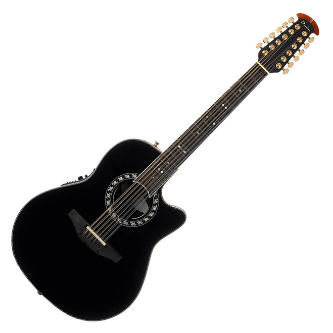 Ovation Timeless Balladeer 12-String 2751AX-5 Deep Contour - Black