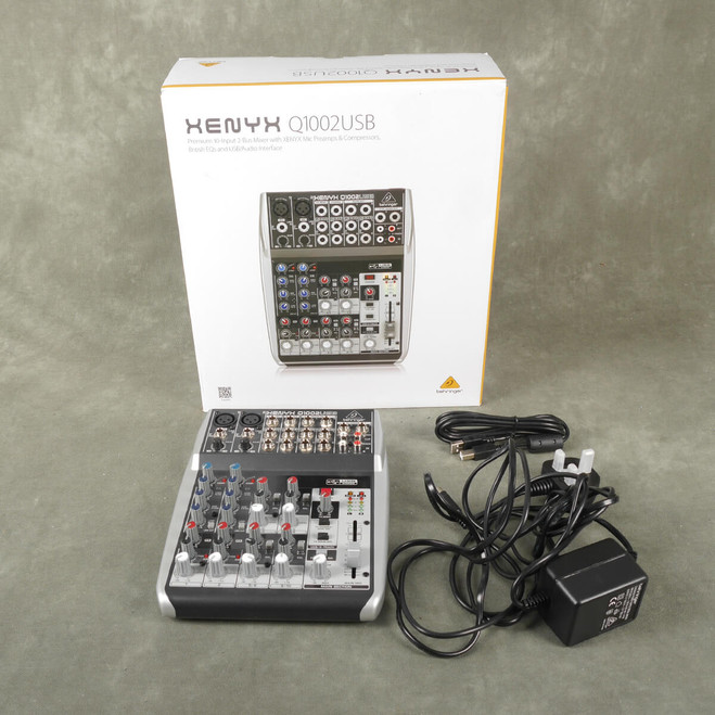 Behringer Xenyx Q1002 Mixing Desk w/Box & PSU - 2nd Hand