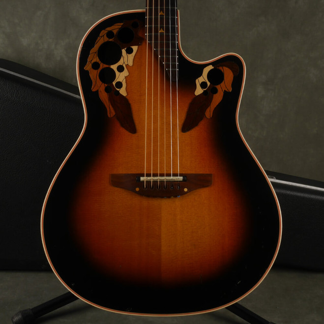 Ovation USA 1768 Elite Electro-Acoustic - Sunburst w/Hard Case - 2nd Hand