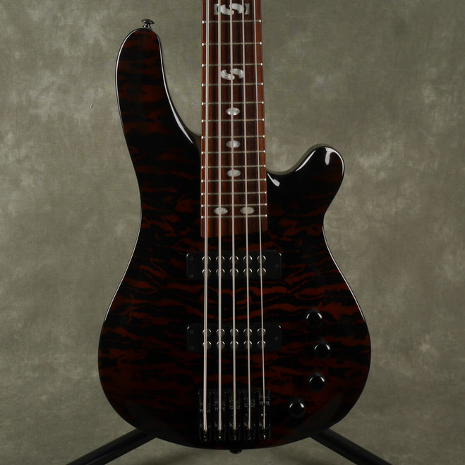 Harley Benton 5-String Bass - Brown - 2nd Hand (109294)