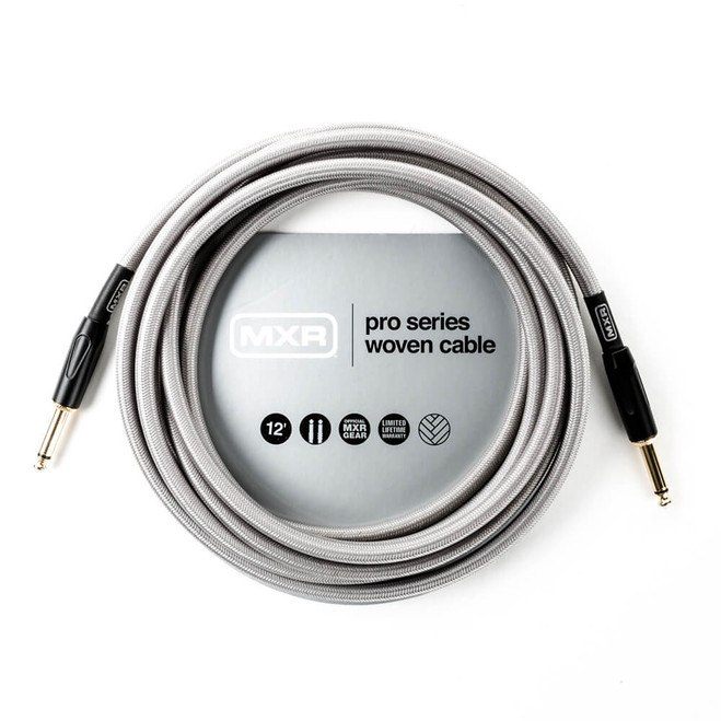 MXR Pro Series Woven Instrument Cable, Straight / Straight, 12ft