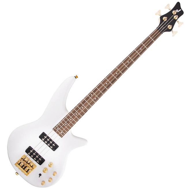 Jackson JS Series Spectra Bass JS3 IV - Snow White with Gold Hardware
