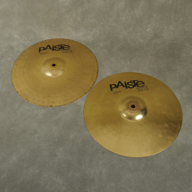 Paiste 101 13" Brass Hi Hat Cymbals - 2nd Hand